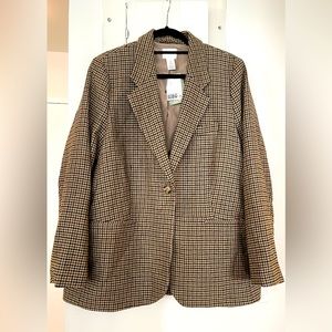 Thick herringbone blazer -NWT